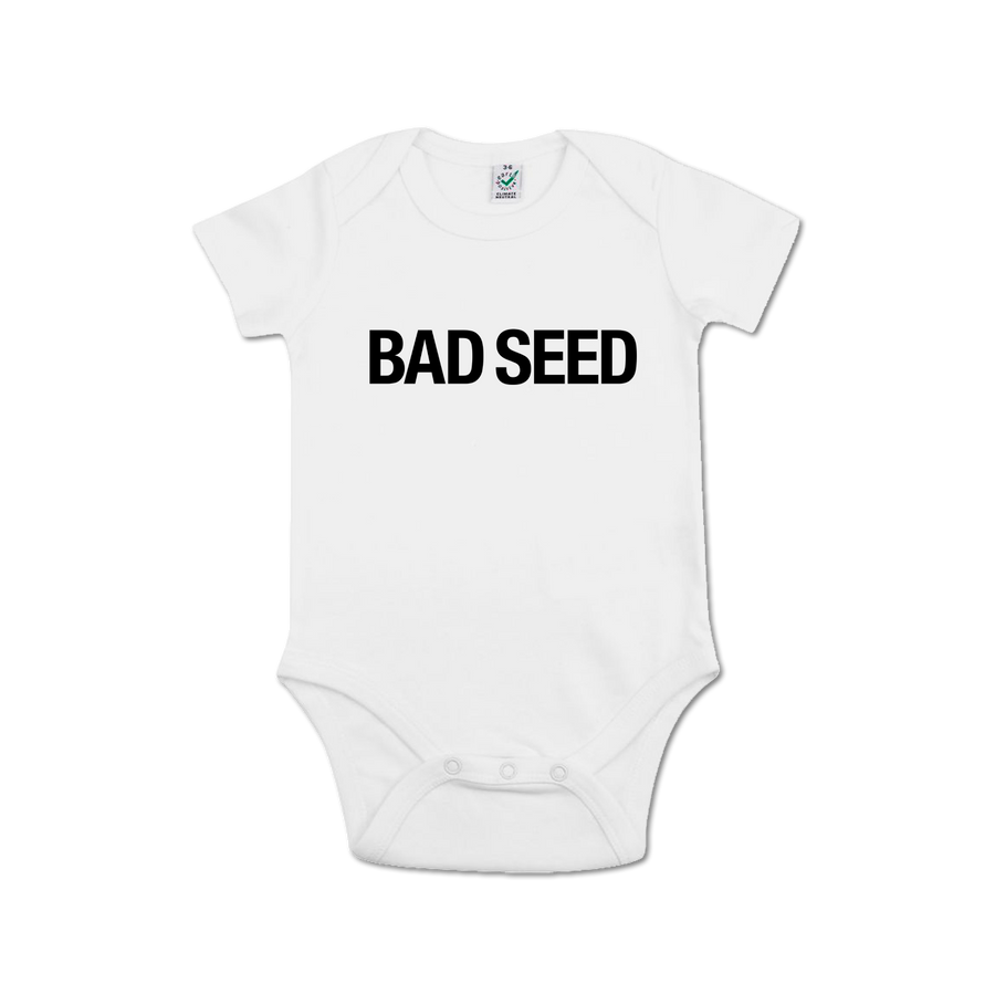 Nick Cave BAD SEED White Baby Grow.  Buy from the official Nick Cave store.