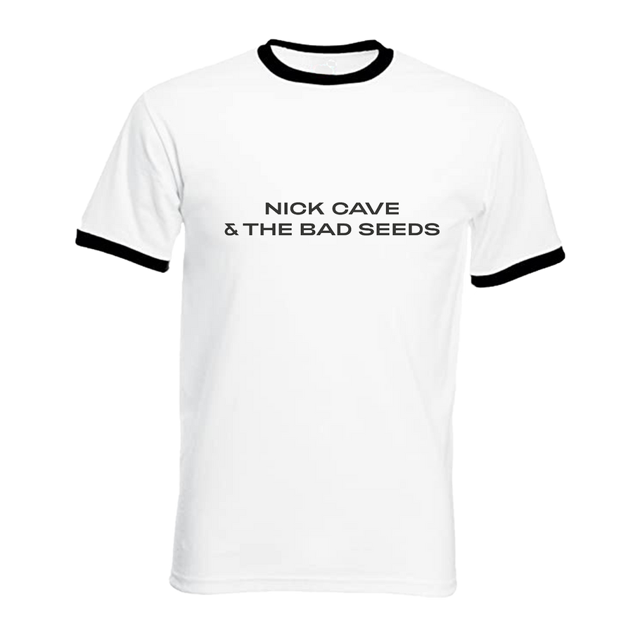 Nick Cave NCTBS Ringer T-Shirt.  Buy from the official Nick Cave store.