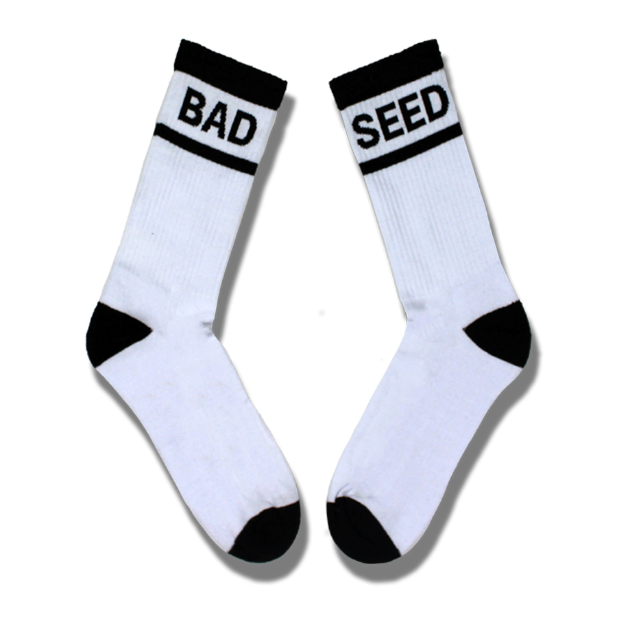 BAD SEED White & Black Tube Socks Set