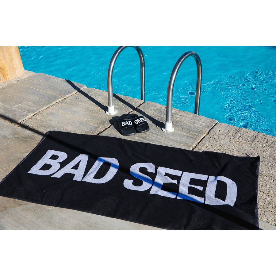 BAD SEED Black Beach Towel