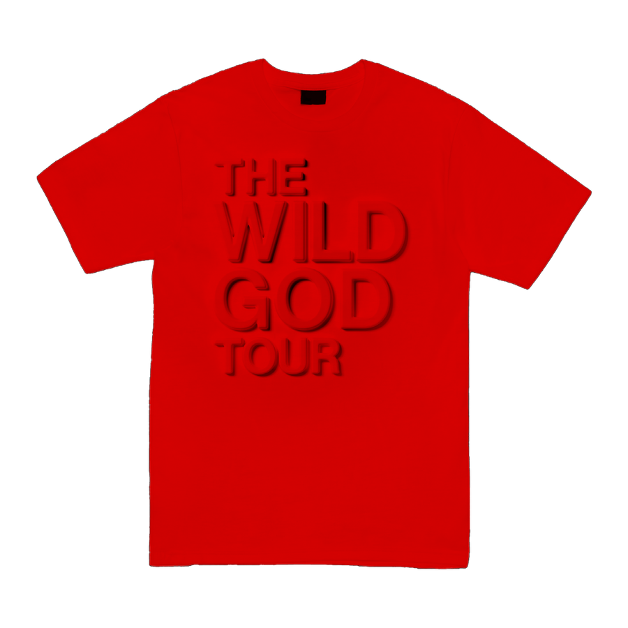 Wild God EU UK 2024 Tour Red T-Shirt