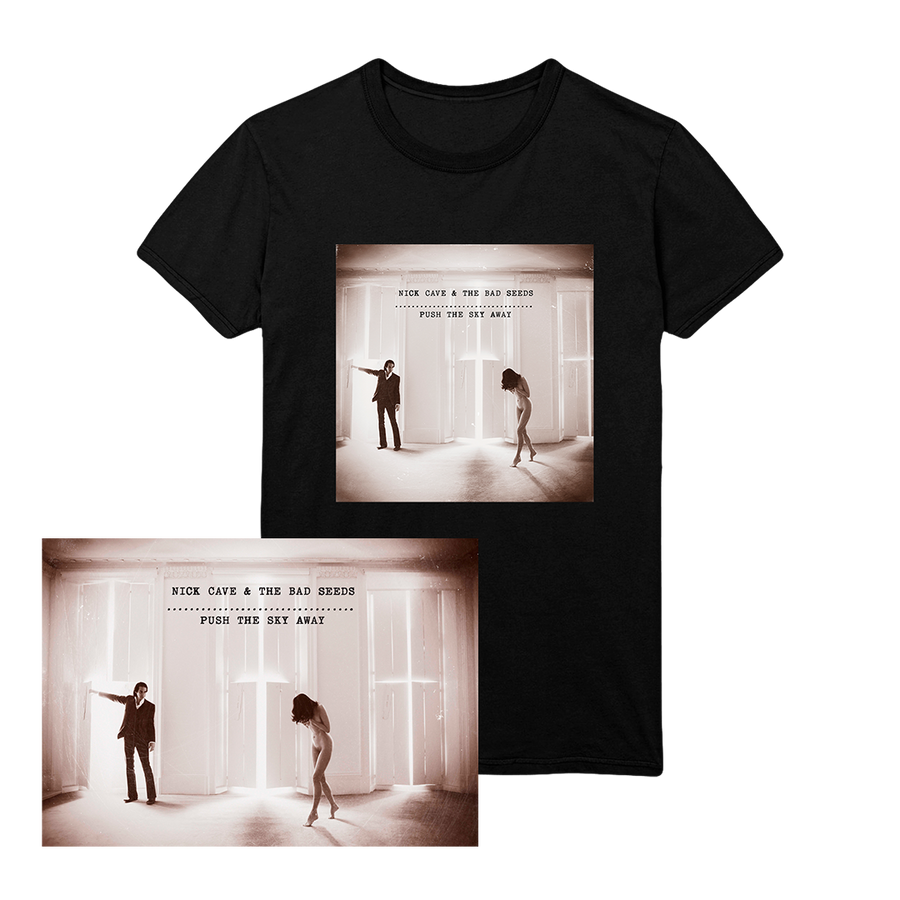 Push The Sky Away Black Album T-Shirt + Print Bundle