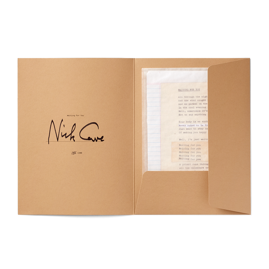 Official　sheets　edition　Waiting　Nick　Cave　You　For　lyric　Limited　Store