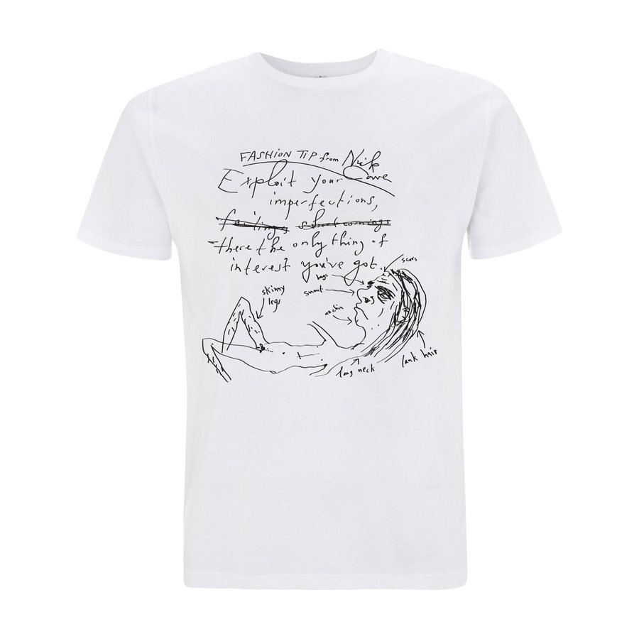 Nick Cave Fashion Tips White T-Shirt.  Buy from the official Nick Cave store.