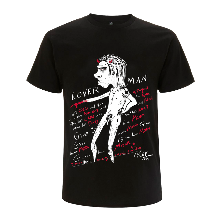 Nick Cave Solo Loverman T-Shirt.  Buy from the official Nick Cave store.