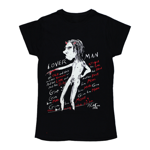 Nick Cave Solo Loverman Girls Black T-Shirt.  Buy from the official Nick Cave store.
