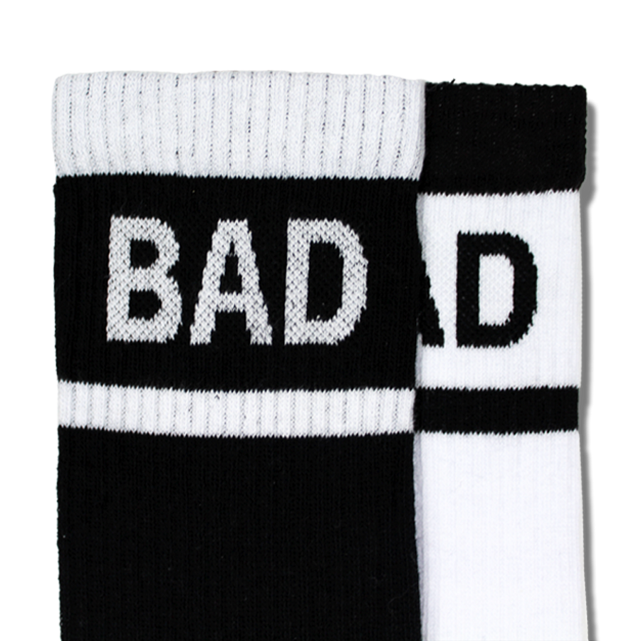 BAD SEED White & Black Tube Socks Set