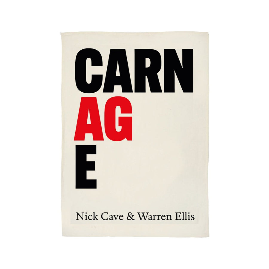 Nick Cave Carnage Teatowel.  Buy from the official Nick Cave store.