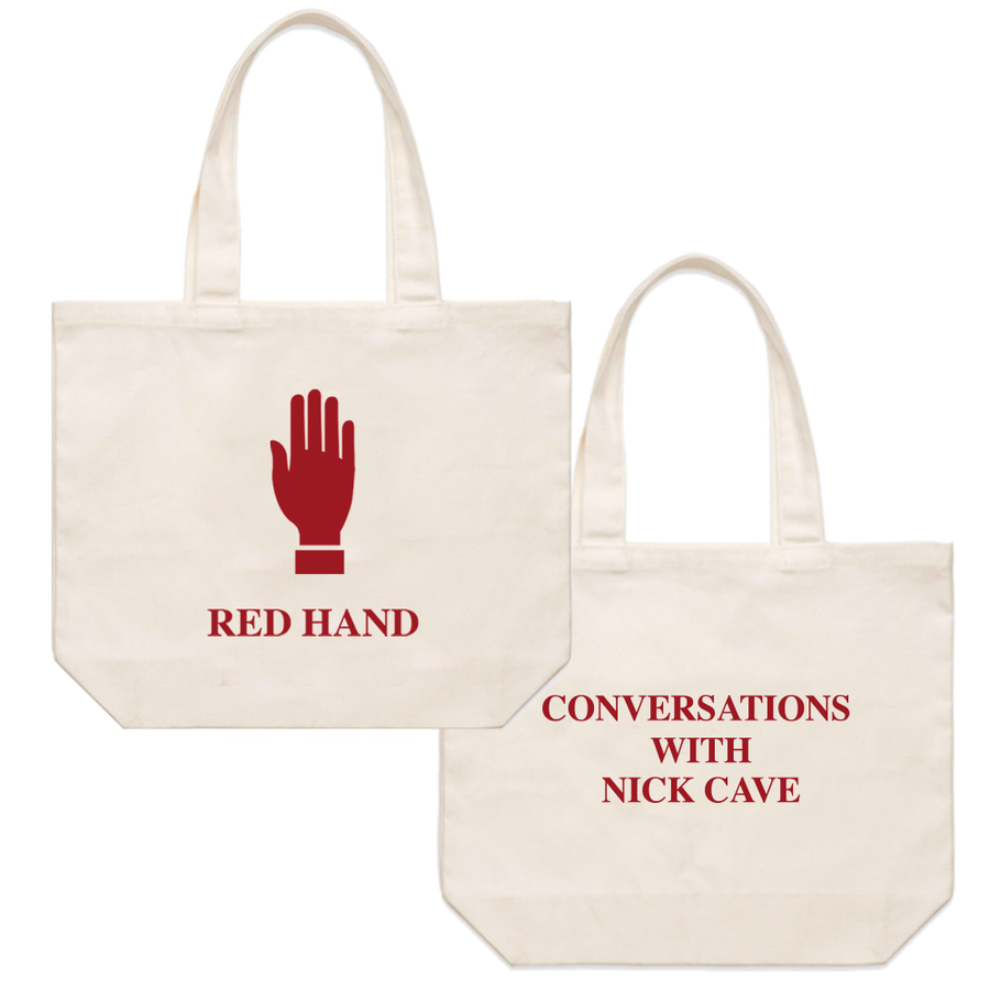 Red Hand Tote Bag
