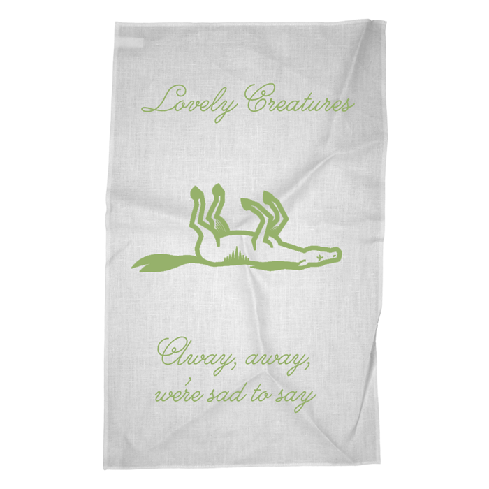 Nick Cave The Carny Tea Towel.  Buy from the official Nick Cave store.